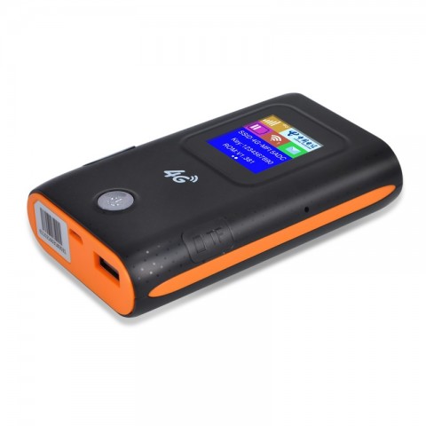 Mifi Unlocked Mobile CPE Hotspot with SIM Card Slot - Portable 6000mAh Power Bank LTE CAT4