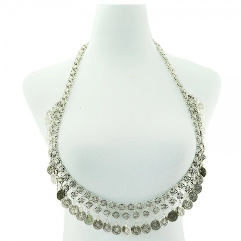 Boho Style Women's Vintage Coin Charm Long Belly Chain Waist Belt