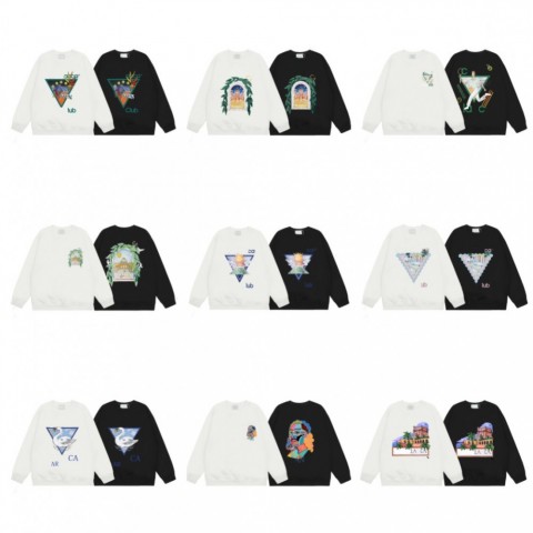 Men's Creative Rainbow Print Cotton Blend Hoodies & Sweatshirts