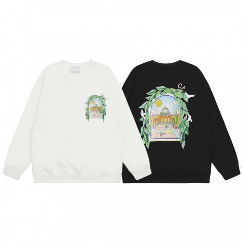 Men's Creative Rainbow Print Cotton Blend Hoodies & Sweatshirts