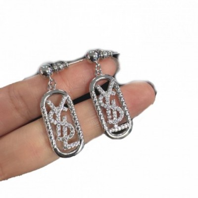 Luxury Women's Stainless Steel Stud Earrings with Gold Plating