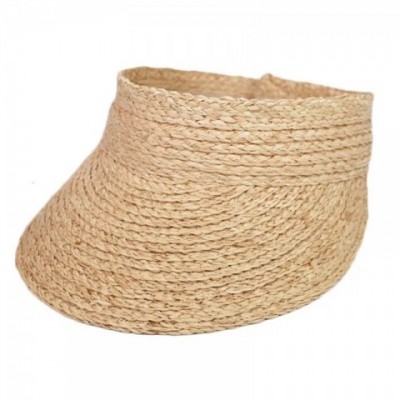 Simple Ladies UV Protection Korean Style Sun Visor Hat - Straw Raffia Women's Casual Visor