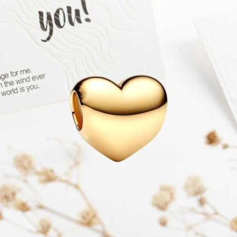 Sparkling Gold Angel Charm Beads for 925 Sterling Silver Bracelet DIY Women's Jewelry Gift