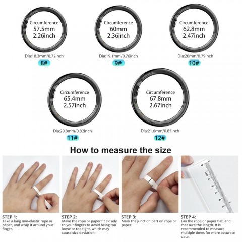 COLMI R02 Smart Ring for Men and Women with 39-Day Battery Life