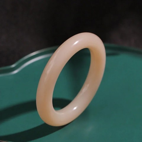 Lotus Root Powder Bangle for Women - Pink Sugar Jade