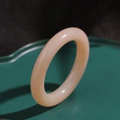Lotus Root Powder Bangle for Women - Pink Sugar Jade