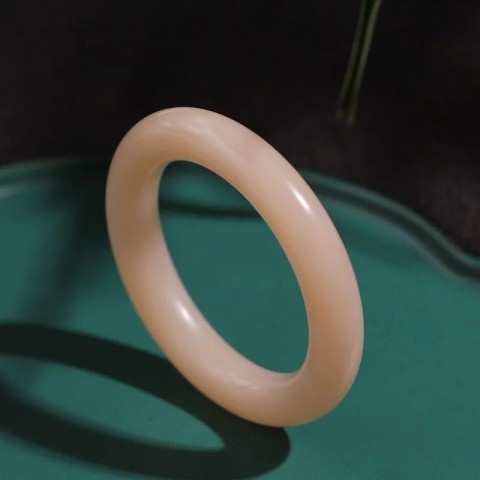 Lotus Root Powder Bangle for Women - Pink Sugar Jade
