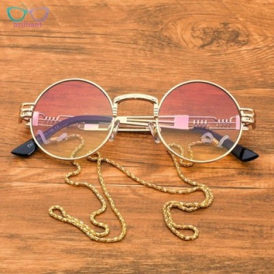 Steampunk Hip Hop Retro Round Sunglasses 2024 for Men and Women with UV400 Protection