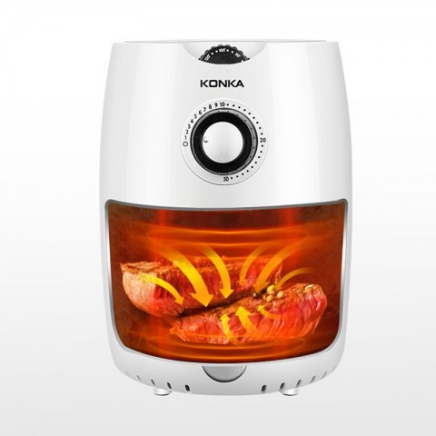 Konka Smart Digital Overheat Protected Air Fryer 2.2L White Multifunction Timer