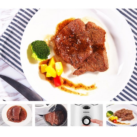 Konka Smart Digital Overheat Protected Air Fryer 2.2L White Multifunction Timer