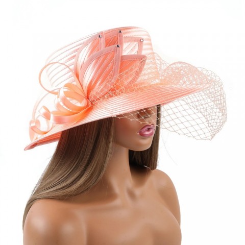 Pink Silk Cowboy Hat for Men - Stylish Golf Accessory