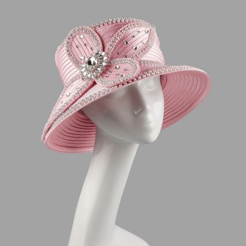 Pink Silk Cowboy Hat for Men - Stylish Golf Accessory