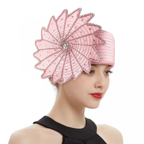 Pink Silk Cowboy Hat for Men - Stylish Golf Accessory