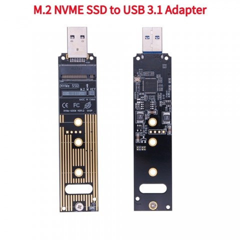 ALLOYSEED M.2 NVME SSD to USB 3.1 Adapter - 1.8" Internal Converter for PCI-E/M.2