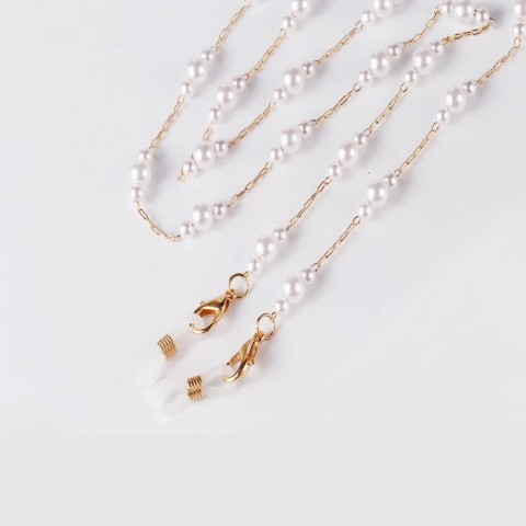 Colorful Gold Crystal Bead Eyewear Strap for Women - Fashionable Glasses Chain Gift