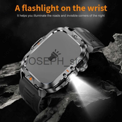 LIGE J250424 Men's Heart-Shaped GPS Smartwatch with High-Definition Screen