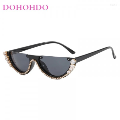Sunglasses 2025 Unisex Steampunk Design Semi-Circle UV400 Protection
