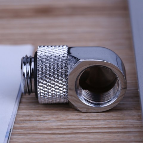 Black Brass Connector Adapter for PC Water Cooling System - 2 Colors