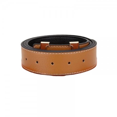 Attractive Design Silver Buckle Leather Belt for Women and Men - Multiple Colors Available