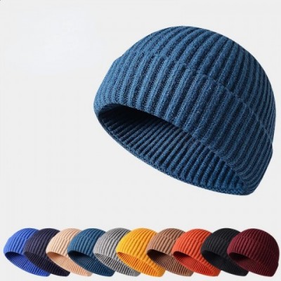 Winter Unisex Skullie Beanie - Solid Color Hip Hop Hat