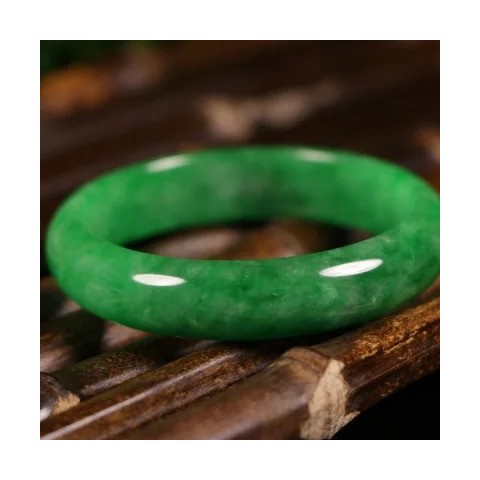 NGTC Natural Primitive Ecological Jade Bangle for Women - 54mm to 64mm