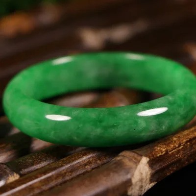 NGTC Natural Primitive Ecological Jade Bangle for Women - 54mm to 64mm