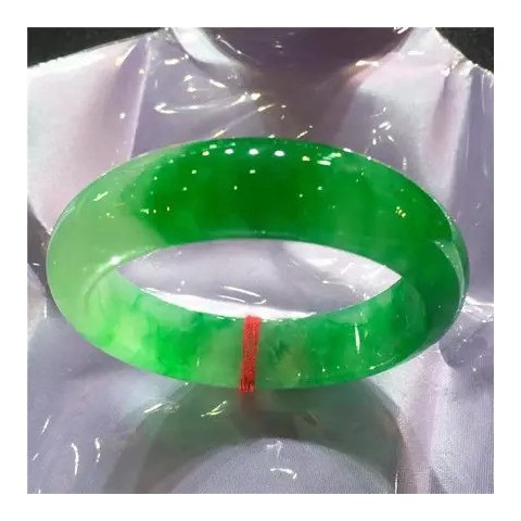 NGTC Natural Primitive Ecological Jade Bangle for Women - 54mm to 64mm