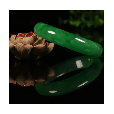NGTC Natural Primitive Ecological Jade Bangle for Women - 54mm to 64mm