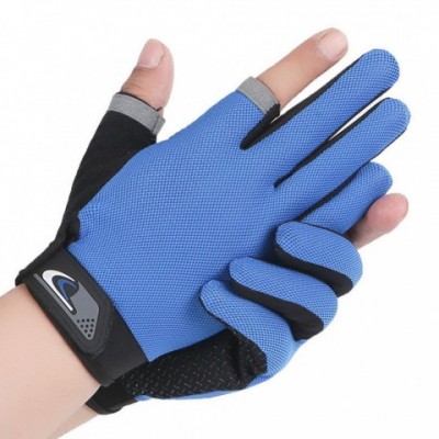 Five Fingers Breathable Antislip Fishing Gloves for Men - Sport Cycling Mitten