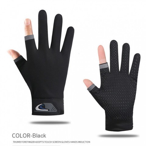 Five Fingers Breathable Antislip Fishing Gloves for Men - Sport Cycling Mitten