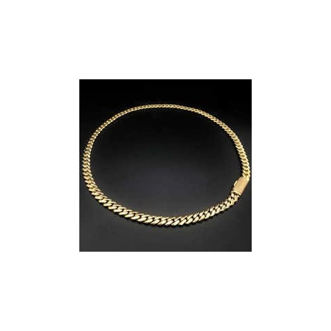 Elegant Factory Custom 22 Inches 10mm S925 Silver 10k-18k Gold Miami Cuban Link Necklace for Unisex