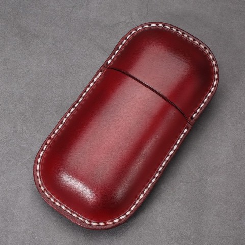 ACE Gold Leather Sunglasses Case - Unisex Solid Travel Storage Box
