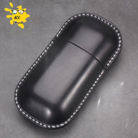 ACE Gold Leather Sunglasses Case - Unisex Solid Travel Storage Box
