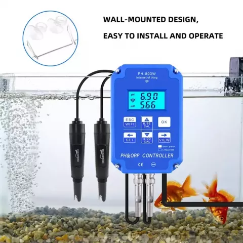 Yieryi Digital PH WiFi ORP Controller Monitor for Aquariums