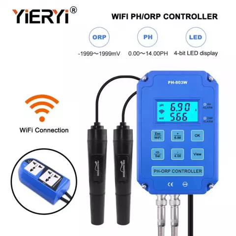 Yieryi Digital PH WiFi ORP Controller Monitor for Aquariums