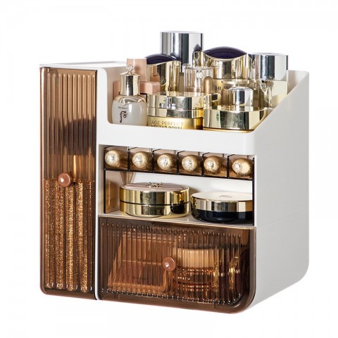 Luxury Ins Design Student Makeup Organizer Compact Storage Box for Cosmetics