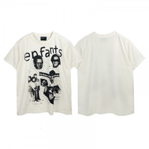 Enfant Rich Deprimes Trendy Snakeskin Print Men's Short Sleeve Cotton T-Shirt
