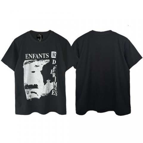 Enfant Rich Deprimes Trendy Snakeskin Print Men's Short Sleeve Cotton T-Shirt
