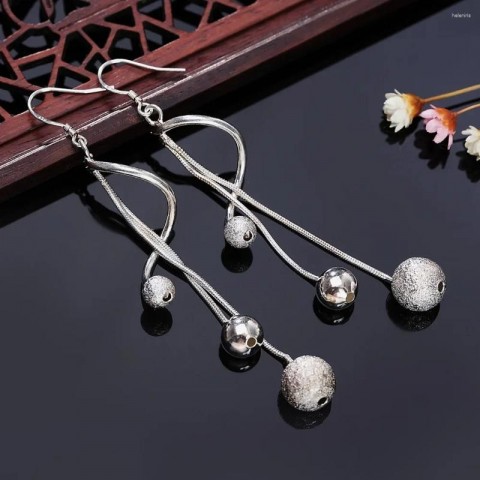 Sterling Silver Tassel Earrings for Women