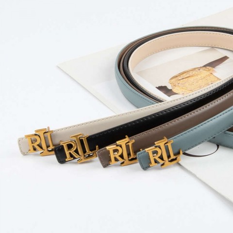 Thin Genuine Cowhide Leather Belt for Women - Versatile & Adjustable