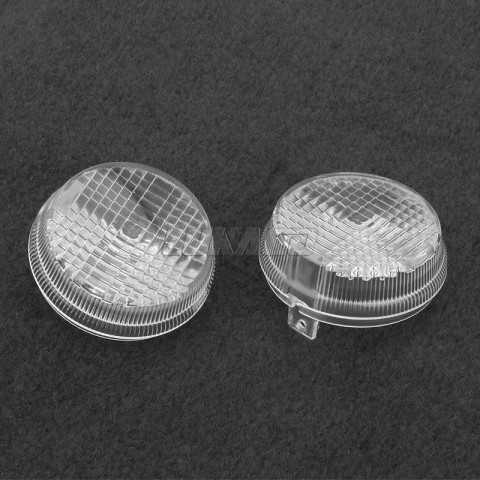 2pcs Clear Yellow ABS Plastic Turn Signal Light Cover for Honda Shadow & Kawasaki Vulcan