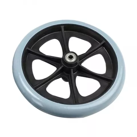 Universal Wheelchair Front Wheel Replacement - 6/8 Inch Solid Tire Unisex