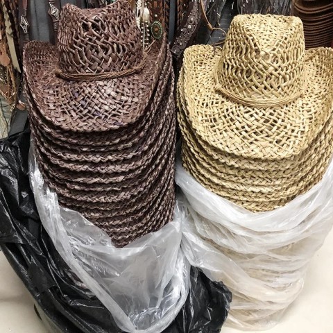 Handcrafted Silk Western Cowboy Sombrero Hat for Men - Spring/Summer Beach Style