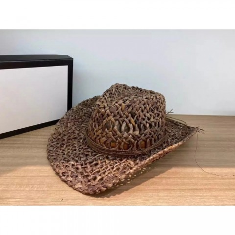 Handcrafted Silk Western Cowboy Sombrero Hat for Men - Spring/Summer Beach Style