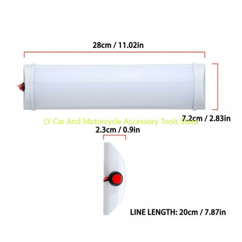 12-80V LED Interior Lighting for Vehicles - Work Light with 6500K Cool White