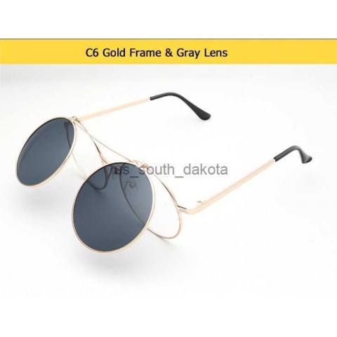 JackJad 2020 Stylish Vintage Round Men's Sunglasses with Polarized UV400 Lenses