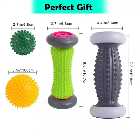Comfortable Foot Roller for Plantar Fasciitis & Neuropathy Relief - Versatile Reflexology Tool