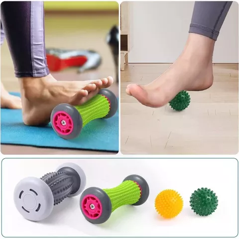 Comfortable Foot Roller for Plantar Fasciitis & Neuropathy Relief - Versatile Reflexology Tool