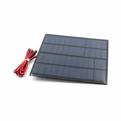 High-Efficiency 12V 3W Polycrystalline Solar Panel with 250MA Epoxy Resin Board
