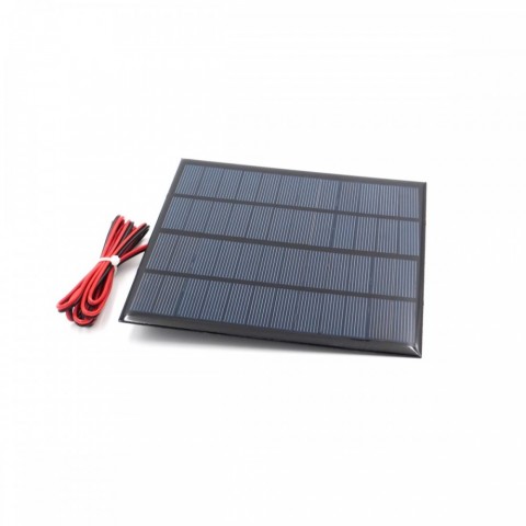 High-Efficiency 12V 3W Polycrystalline Solar Panel with 250MA Epoxy Resin Board